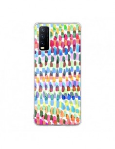 Coque Vivo Y20S Artsy Strokes Stripes Colorful - Ninola...