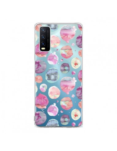 Coque Vivo Y20S Big Watery Dots Pink - Ninola Design