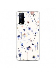 Coque Vivo Y20S Blue Soft Flowers - Ninola Design