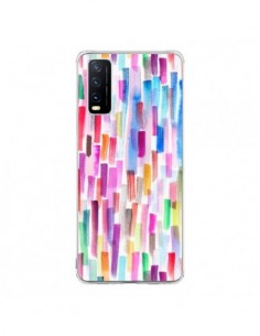 Coque Vivo Y20S Colorful Brushstrokes Multicolored -...