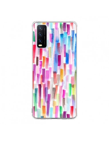 Coque Vivo Y20S Colorful Brushstrokes Multicolored - Ninola Design