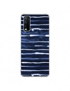 Coque Vivo Y20S Electric Lines Navy - Ninola Design