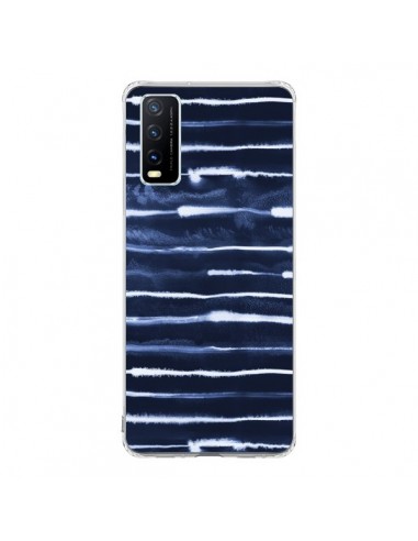 Coque Vivo Y20S Electric Lines Navy - Ninola Design