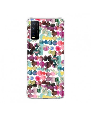 Coque Vivo Y20S Gradient Tropical Color Lines - Ninola Design