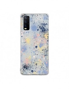Coque Vivo Y20S Gradient Watercolor Lines Blue - Ninola...