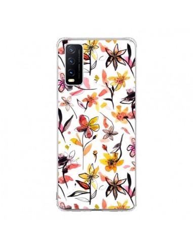 Coque Vivo Y20S Ink Bleeding Dots Pink - Ninola Design