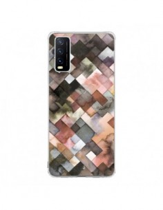 Coque Vivo Y20S Marker Colorful Stripes - Ninola Design