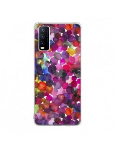 Coque Vivo Y20S Moody Geometry Rustic Brown - Ninola Design