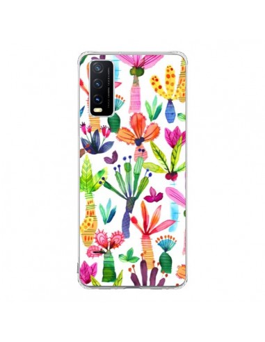 Coque Vivo Y20S Overlapped Watercolor Dots - Ninola Design