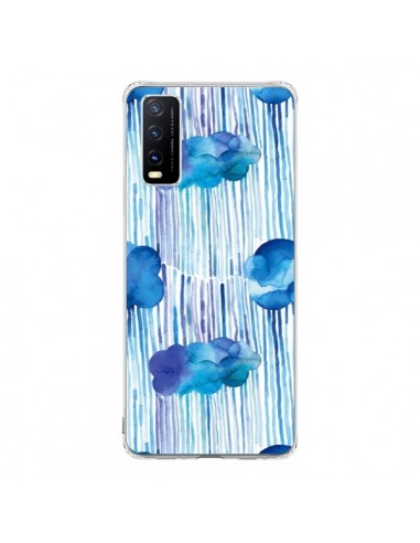 Coque Vivo Y20S Rain Stitches Neon - Ninola Design