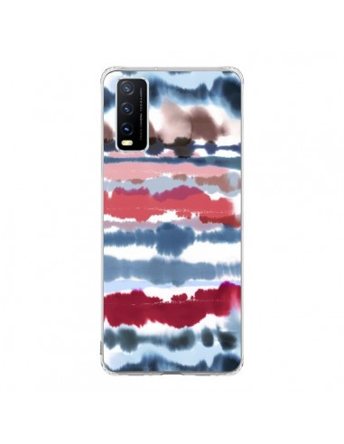 Coque Vivo Y20S Smoky Marble Watercolor Dark - Ninola Design