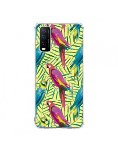 Coque Vivo Y20S Tropical Monstera Leaves Multicolored - Ninola Design