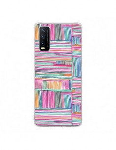 Coque Vivo Y20S Watercolor Linear Meditation Pink -...