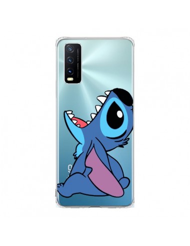 Coque Vivo Y20S Stitch de Lilo et Stitch Transparente