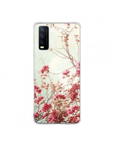 Coque Vivo Y20S Fleur Vintage Rose - Nico