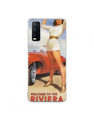 Coque Vivo Y20S Welcome to the Riviera Vintage Pin Up - Nico