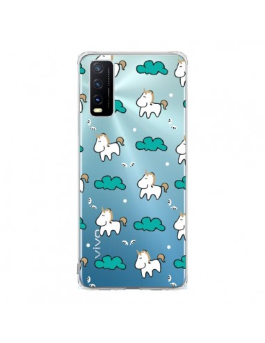 Coque Vivo Y20S Licorne et Nuages Transparente - Nico