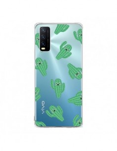 Coque Vivo Y20S Chute de Cactus Smiley Transparente - Nico
