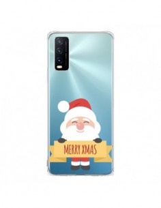 Coque Vivo Y20S Père Noël Merry Christmas transparente -...