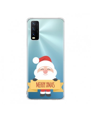 Coque Vivo Y20S Père Noël Merry Christmas transparente - Nico