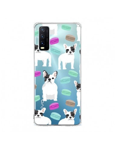 Coque Vivo Y20S Chiens Bulldog Français Macarons Transparente - Pet Friendly