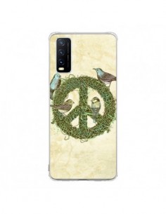 Coque Vivo Y20S Peace And Love Nature Oiseaux - Rachel...