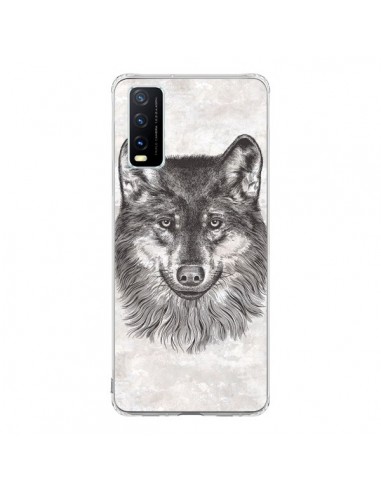 Coque Vivo Y20S Loup Gris - Rachel Caldwell