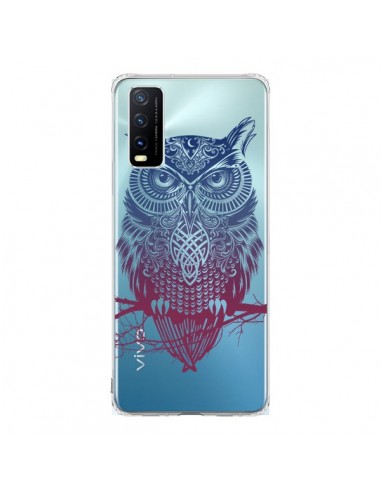 Coque Vivo Y20S Hibou Chouette Owl Transparente - Rachel Caldwell