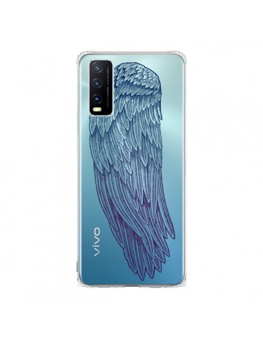 Coque Vivo Y20S Ailes d'Ange Angel Wings Transparente - Rachel Caldwell