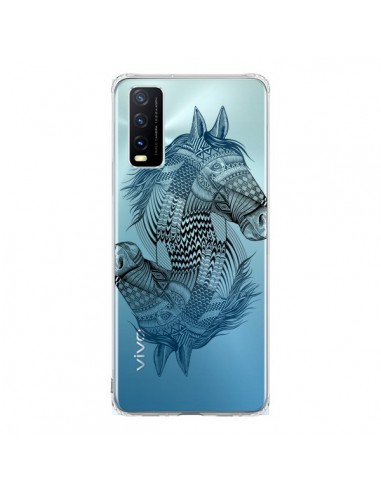 Coque Vivo Y20S Cheval Horse Double Transparente - Rachel Caldwell