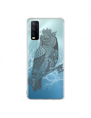 Coque Vivo Y20S Owl King Chouette Hibou Roi Transparente - Rachel Caldwell