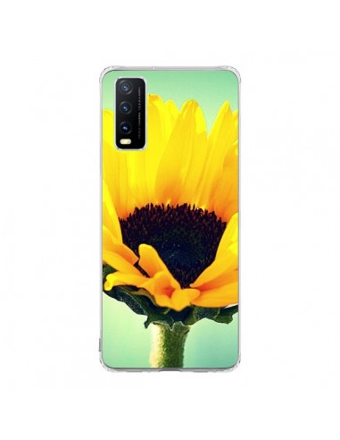 Coque Vivo Y20S Tournesol Zoom Fleur - R Delean