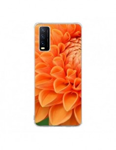 Coque Vivo Y20S Fleurs oranges flower - R Delean