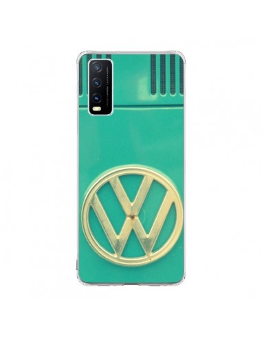 Coque Vivo Y20S Groovy Van Hippie VW Bleu - R Delean