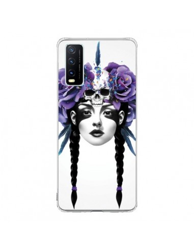 Coque Vivo Y20S Fille Fleurs Warrior - Ruben Ireland