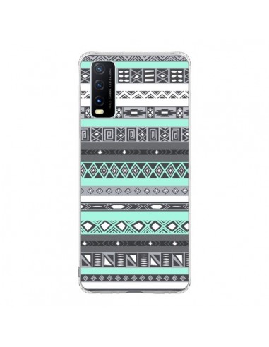 Coque Vivo Y20S Azteque Aztec Bleu Pastel - Rex Lambo