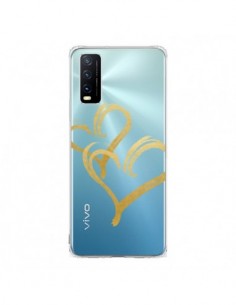 Coque Vivo Y20S Deux Coeurs Love Amour Transparente -...
