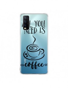 Coque Vivo Y20S All you need is coffee Transparente -...