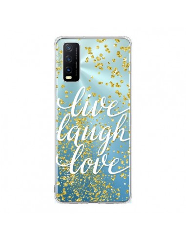 Coque Vivo Y20S Live, Laugh, Love, Vie, Ris, Aime Transparente - Sylvia Cook