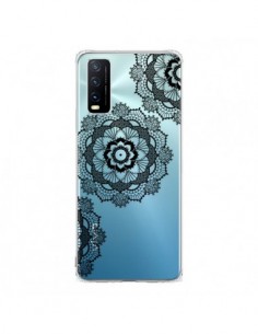 Coque Vivo Y20S Triple Mandala Noir Black Transparente -...