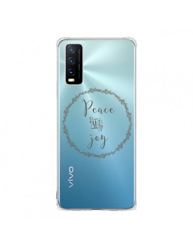 Coque Vivo Y20S Peace and Joy, Paix et Joie Transparente - Sylvia Cook