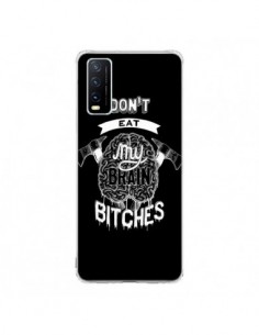 Coque Vivo Y20S Don't eat my brain Bitches Cerveau Noir -...