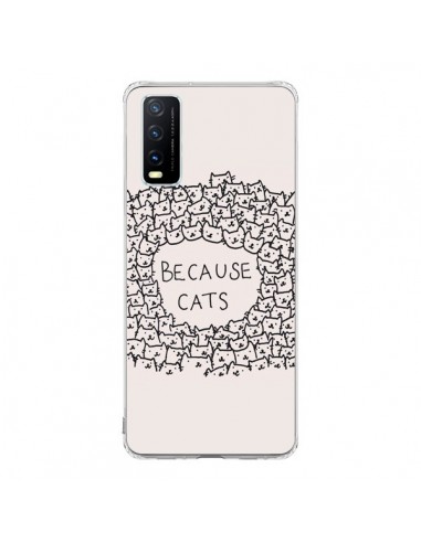 Coque Vivo Y20S Because Cats chat - Santiago Taberna