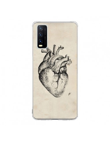 Coque Vivo Y20S Coeur Vintage - Tipsy Eyes