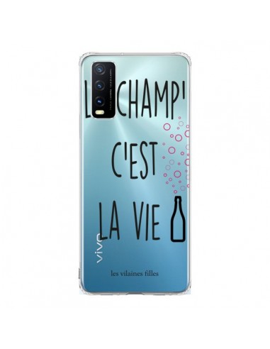 Coque Vivo Y20S Le Champ, c'est la Vie Transparente - Les Vilaines Filles