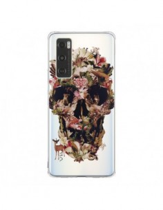 Coque Vivo Y70 Jungle Skull Tête de Mort Transparente -...