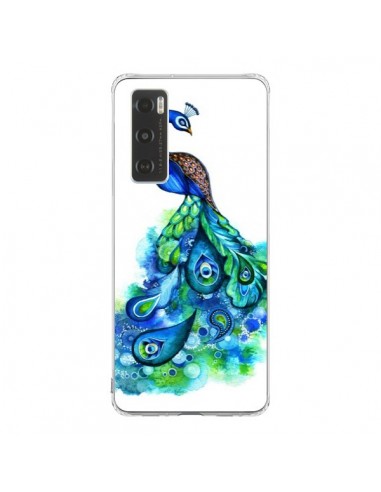 Coque Vivo Y70 Paon Multicolore - Annya Kai