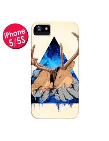 Coque Cerf Triangle Seconde Chance pour iPhone 5 et 5S - Maximilian San