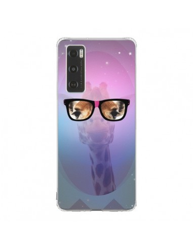 Coque Vivo Y70 Girafe Geek à Lunettes - Aurelie Scour