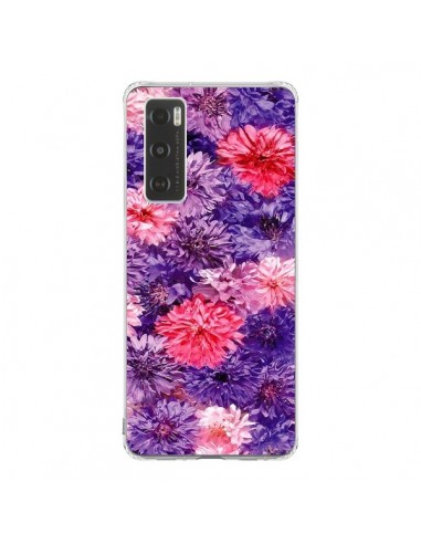 Coque Vivo Y70 Fleurs Violettes Flower Storm - Asano Yamazaki